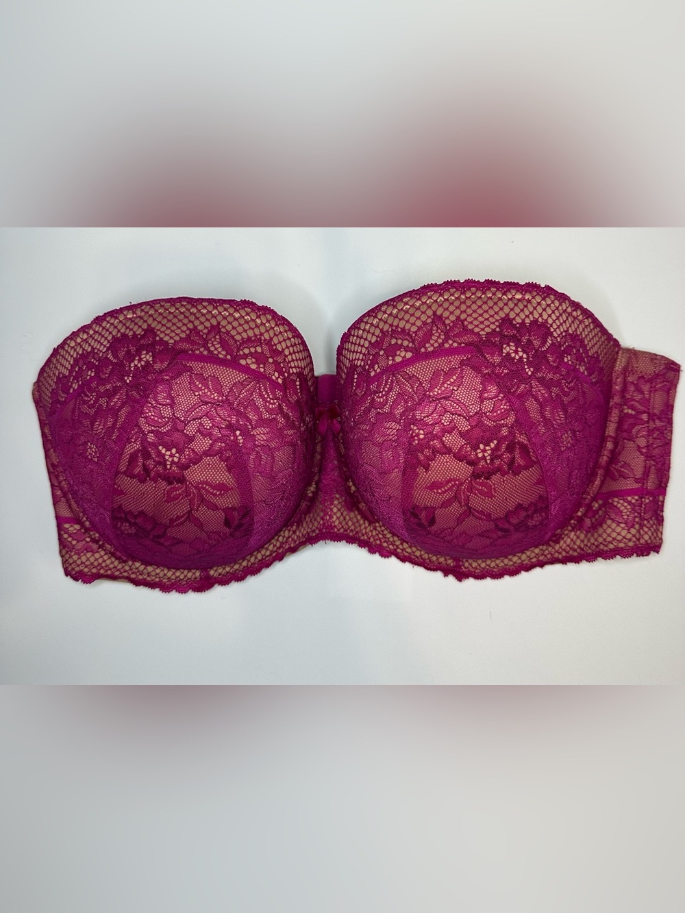 Torrid Push Up Strapless Lace Balconette Bra 40ddd